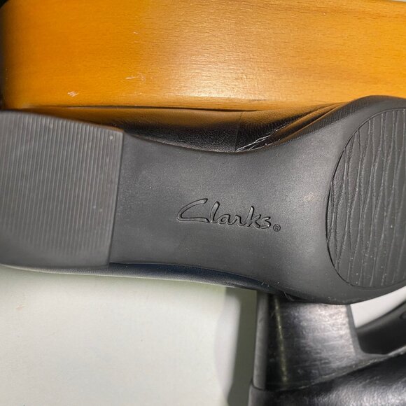 Clarks - Size 6.5M - Womens Artisan Black Rosalyn Belle Classic Heels - Picture 12 of 14